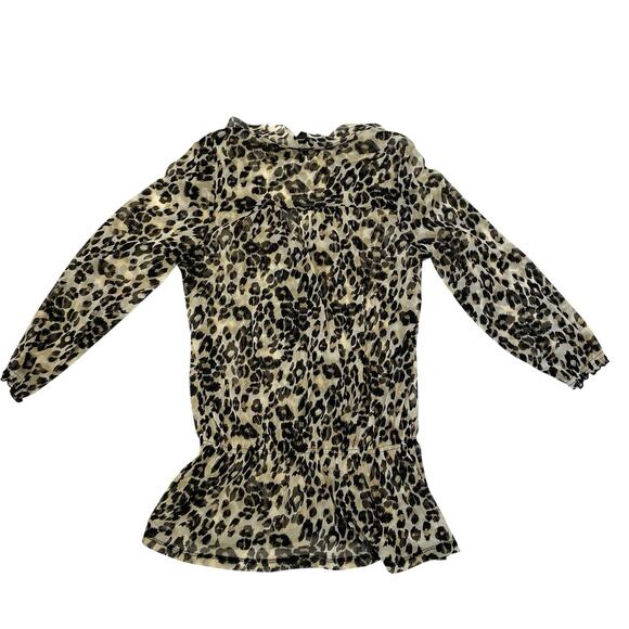 INC International Concepts Leopard Print Blouse, Women’s S, Y2K 90s Boho Chic - Picture 3 of 9